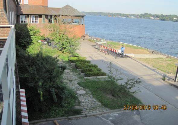 Bauplan der Kläranlage für die Lotsenstation Seemannshöft in Hamburg.